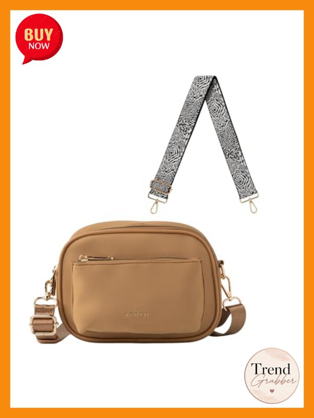 Neoprene Crossbody Bag & Interchangeable Bag Strap Bundle